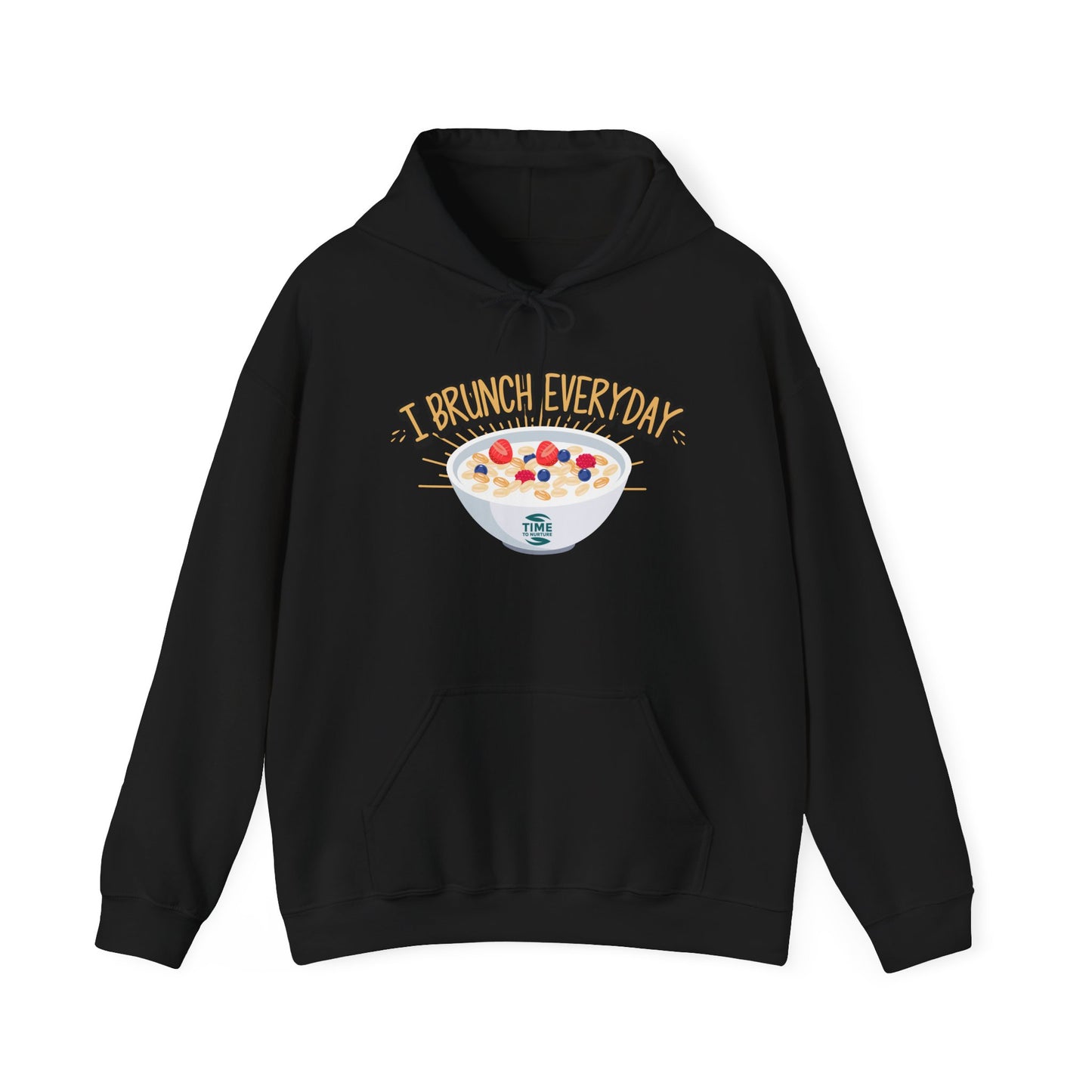 I Brunch Everyday Unisex Hoodie - Lazy Sunday Sweatshirt for Weekend Vibes, Comfy Hooded Jumper, Casual Lounge Pullover, Relaxed Fit Brunch Lover Clothing, Perfect for Cozy Days and Chill Outfits