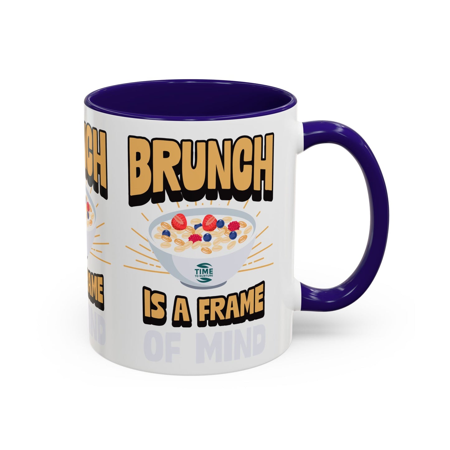 Brunch Is a Frame of Mind Colorful Ceramic Mug – Vibrant 11oz and 15oz Options, Perfect for Coffee, Tea, or Gifting to Brunch Enthusiasts and Lifestyle Lovers