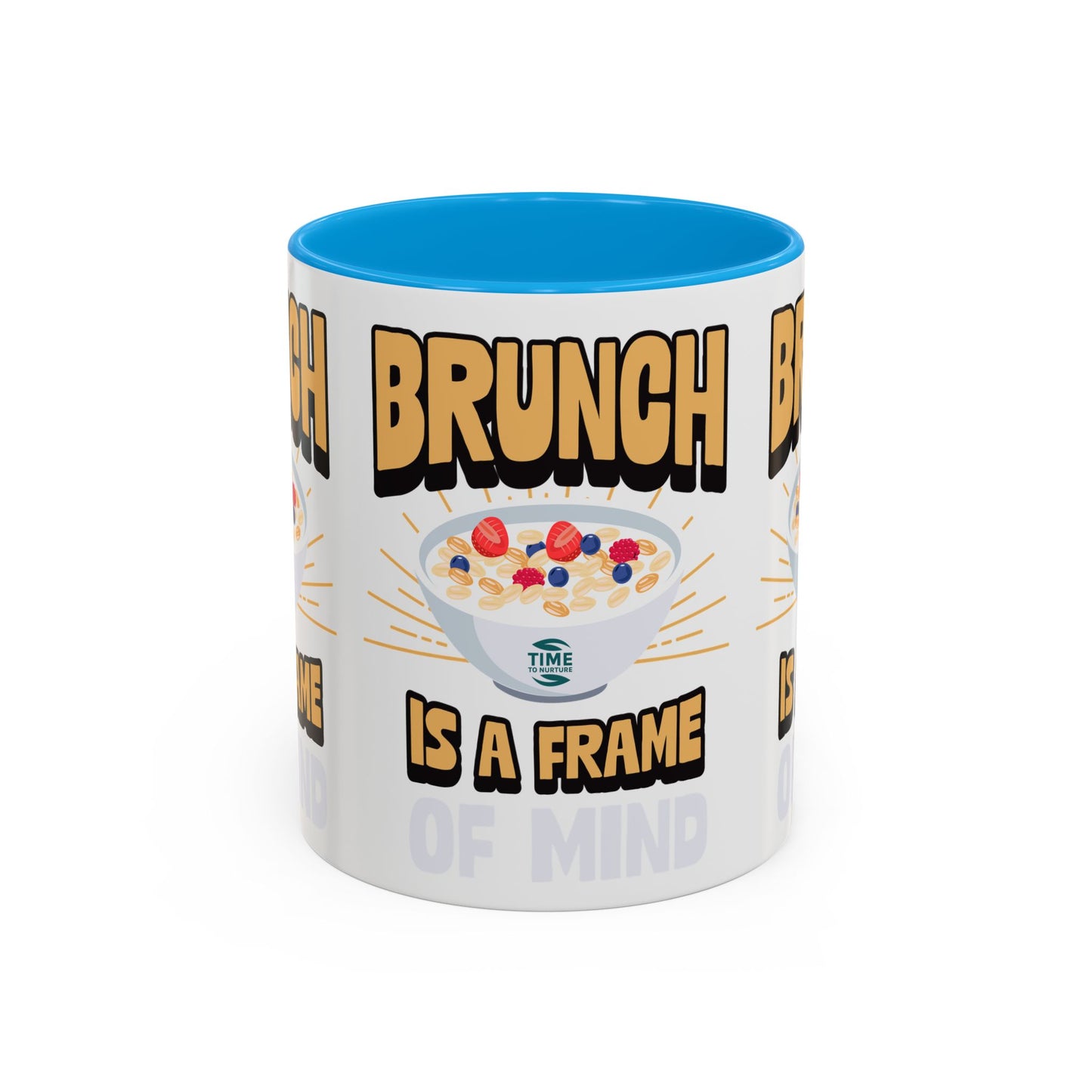 Brunch Is a Frame of Mind Colorful Ceramic Mug – Vibrant 11oz and 15oz Options, Perfect for Coffee, Tea, or Gifting to Brunch Enthusiasts and Lifestyle Lovers