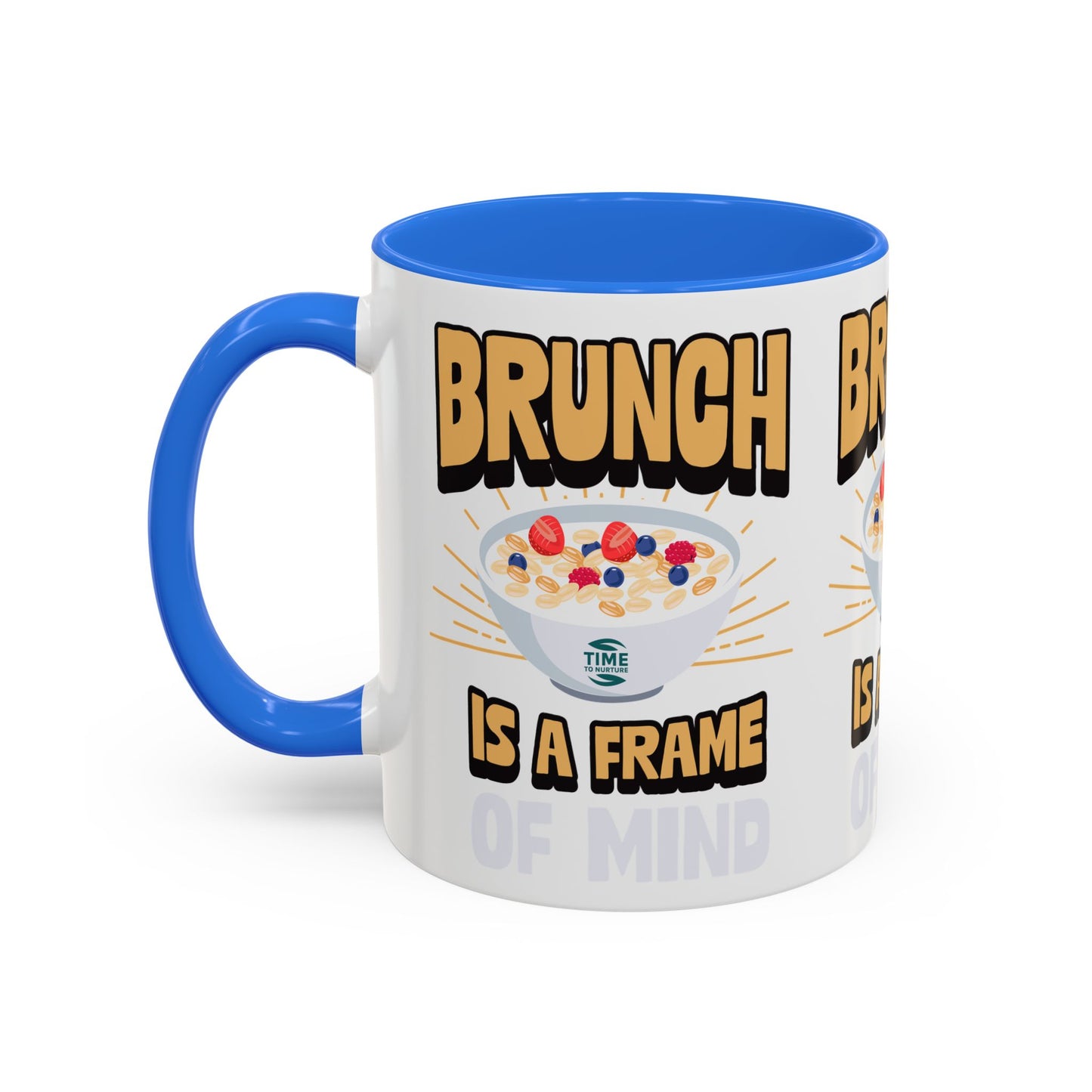 Brunch Is a Frame of Mind Colorful Ceramic Mug – Vibrant 11oz and 15oz Options, Perfect for Coffee, Tea, or Gifting to Brunch Enthusiasts and Lifestyle Lovers