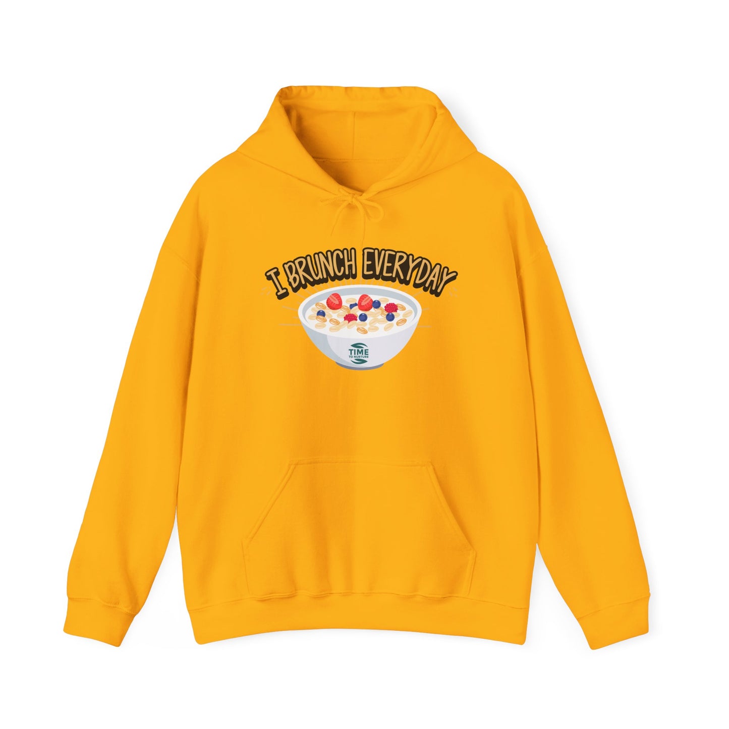 I Brunch Everyday Unisex Hoodie - Lazy Sunday Sweatshirt for Weekend Vibes, Comfy Hooded Jumper, Casual Lounge Pullover, Relaxed Fit Brunch Lover Clothing, Perfect for Cozy Days and Chill Outfits