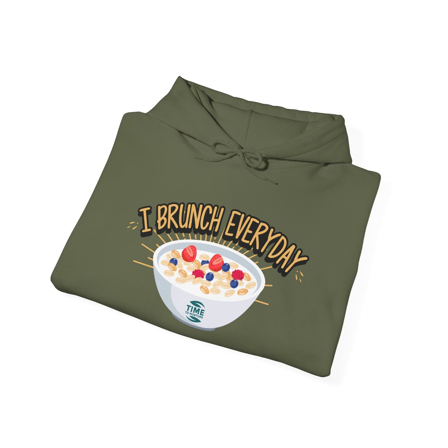 I Brunch Everyday Unisex Hoodie - Lazy Sunday Sweatshirt for Weekend Vibes, Comfy Hooded Jumper, Casual Lounge Pullover, Relaxed Fit Brunch Lover Clothing, Perfect for Cozy Days and Chill Outfits