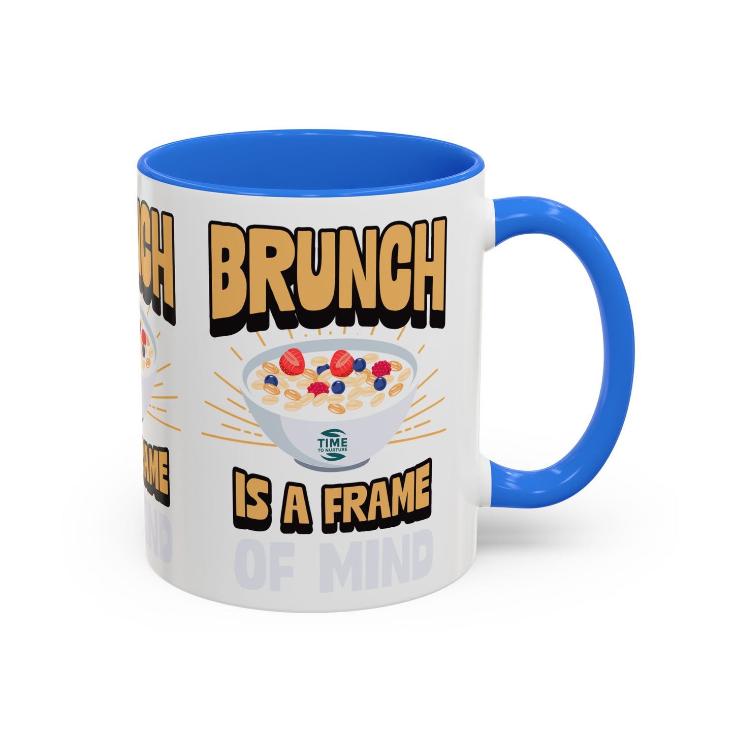 Brunch Is a Frame of Mind Colorful Ceramic Mug – Vibrant 11oz and 15oz Options, Perfect for Coffee, Tea, or Gifting to Brunch Enthusiasts and Lifestyle Lovers