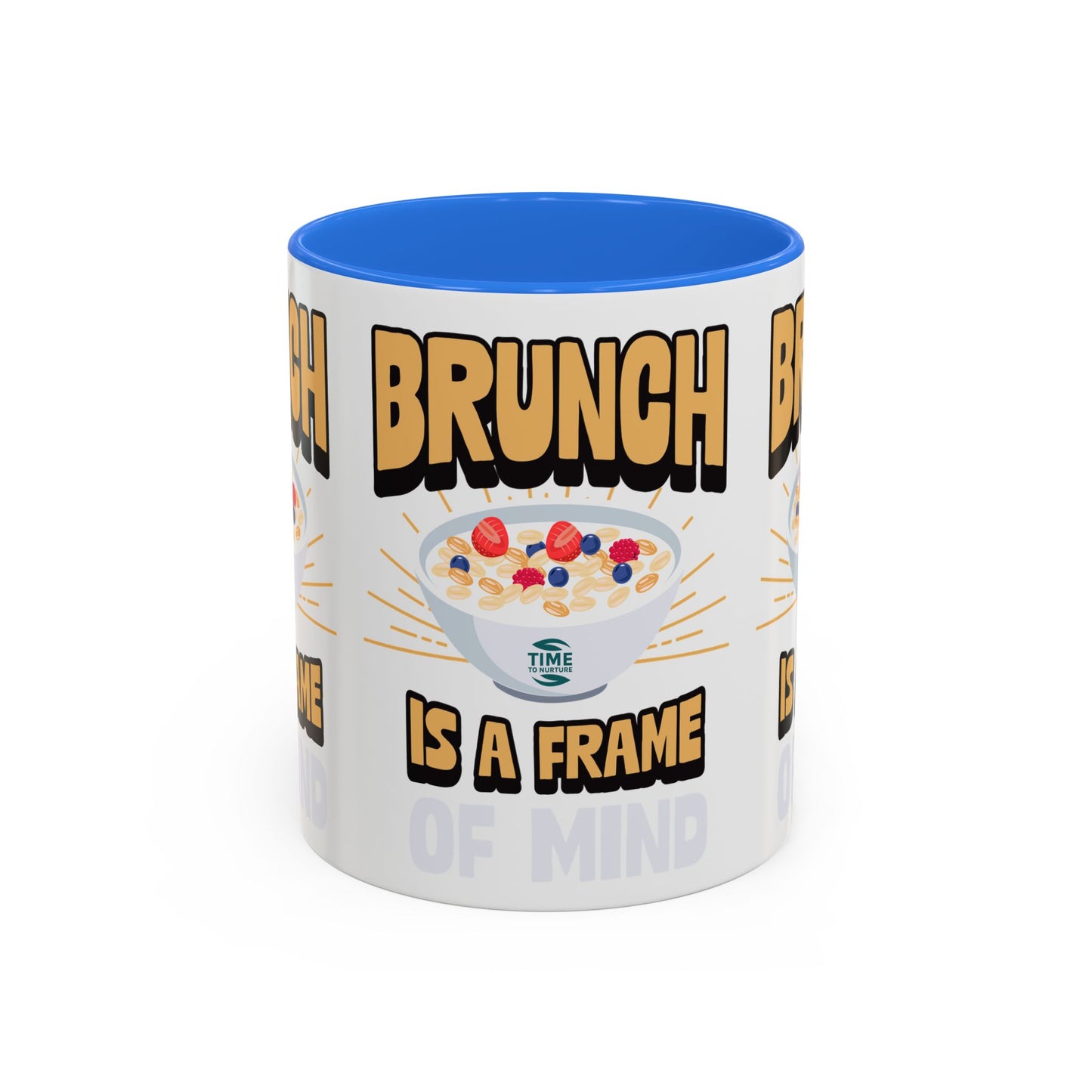 Brunch Is a Frame of Mind Colorful Ceramic Mug – Vibrant 11oz and 15oz Options, Perfect for Coffee, Tea, or Gifting to Brunch Enthusiasts and Lifestyle Lovers