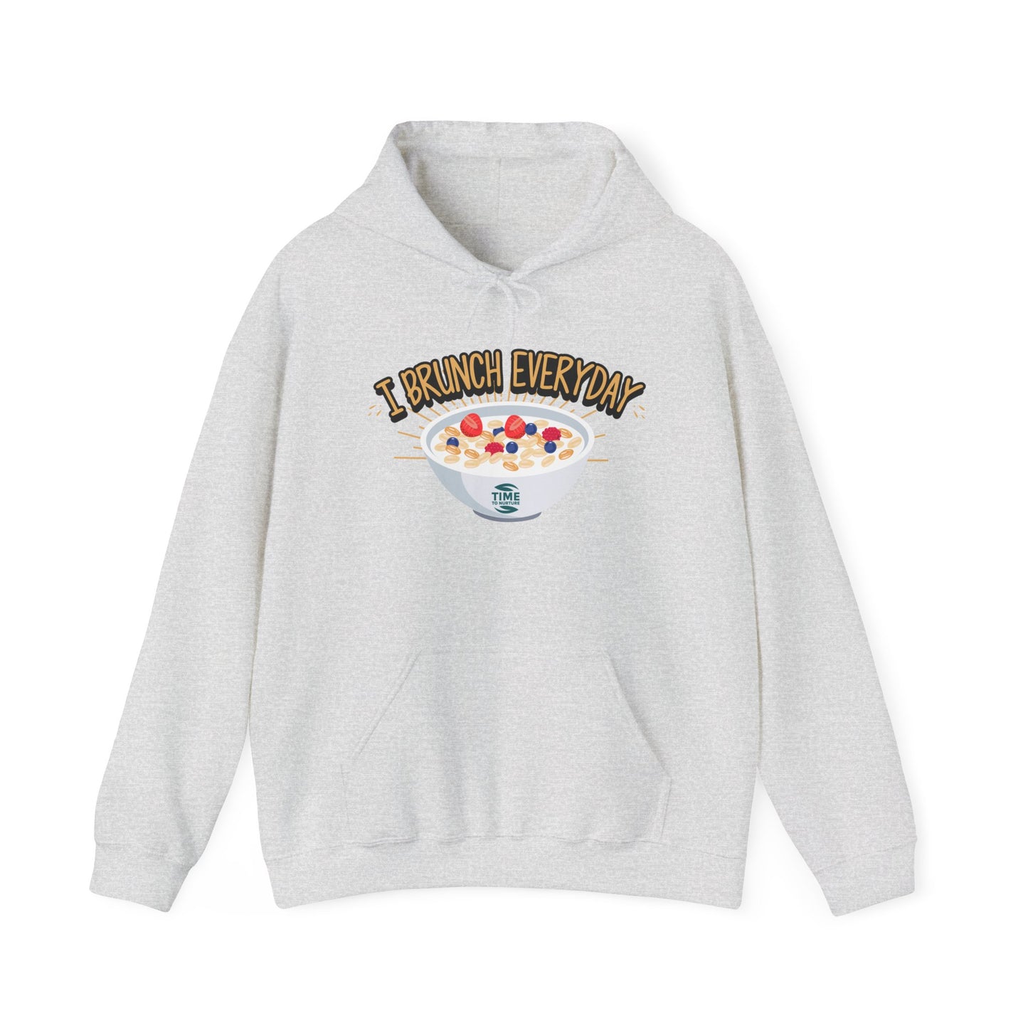 I Brunch Everyday Unisex Hoodie - Lazy Sunday Sweatshirt for Weekend Vibes, Comfy Hooded Jumper, Casual Lounge Pullover, Relaxed Fit Brunch Lover Clothing, Perfect for Cozy Days and Chill Outfits