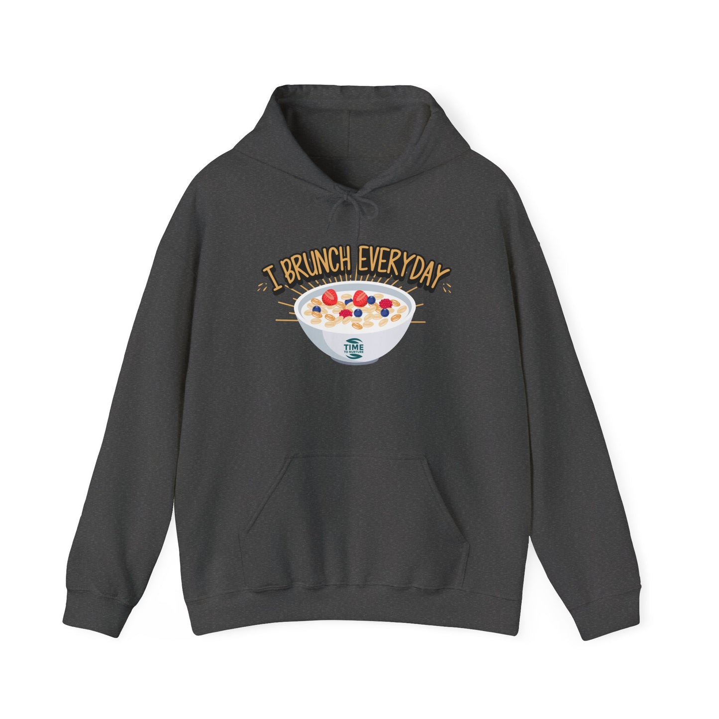 I Brunch Everyday Unisex Hoodie - Lazy Sunday Sweatshirt for Weekend Vibes, Comfy Hooded Jumper, Casual Lounge Pullover, Relaxed Fit Brunch Lover Clothing, Perfect for Cozy Days and Chill Outfits