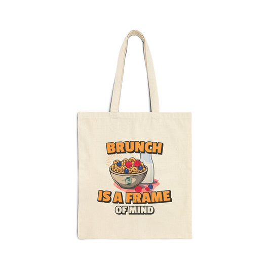 Brunch Is a State of Mind: Carry Your Essentials in Style with the Cotton Canvas Tote Bag – Perfect for Brunch Lovers, Weekend Adventures, and Everyday Use!